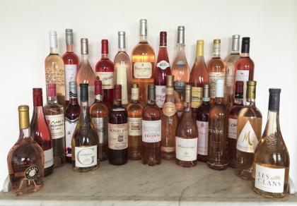 The rosé line-up