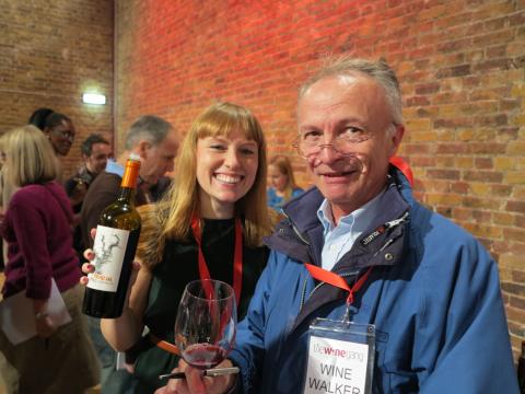 The Wine Gang's own Jane Parkinson with California zin and winewalking friend